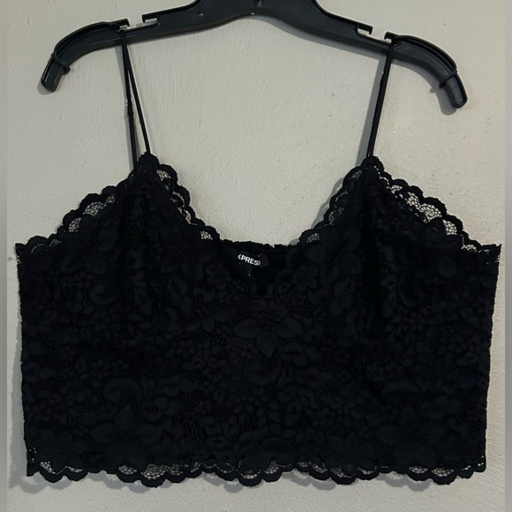 Black Lace Crop Top/Bralette